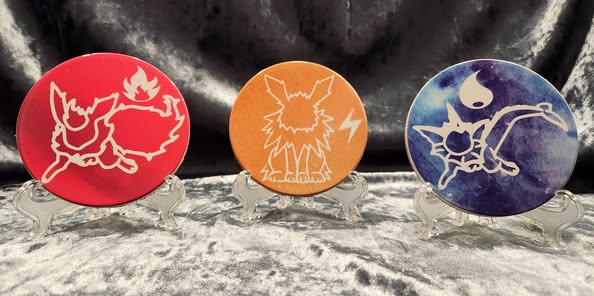 Eeveelution Ceramic Coasters