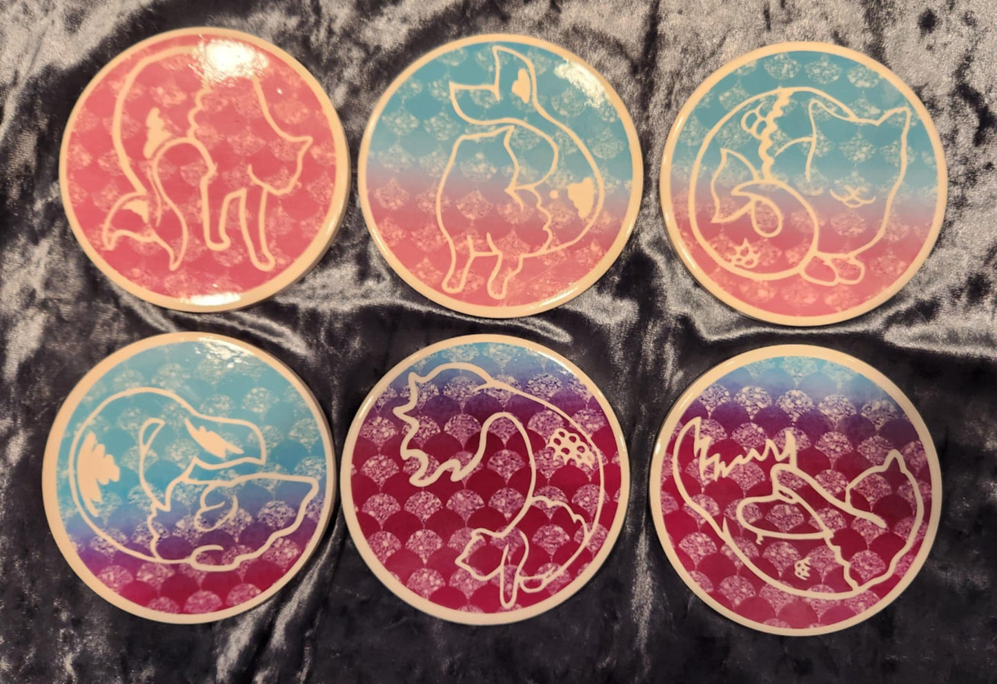 MerCat Ceramic Coasters