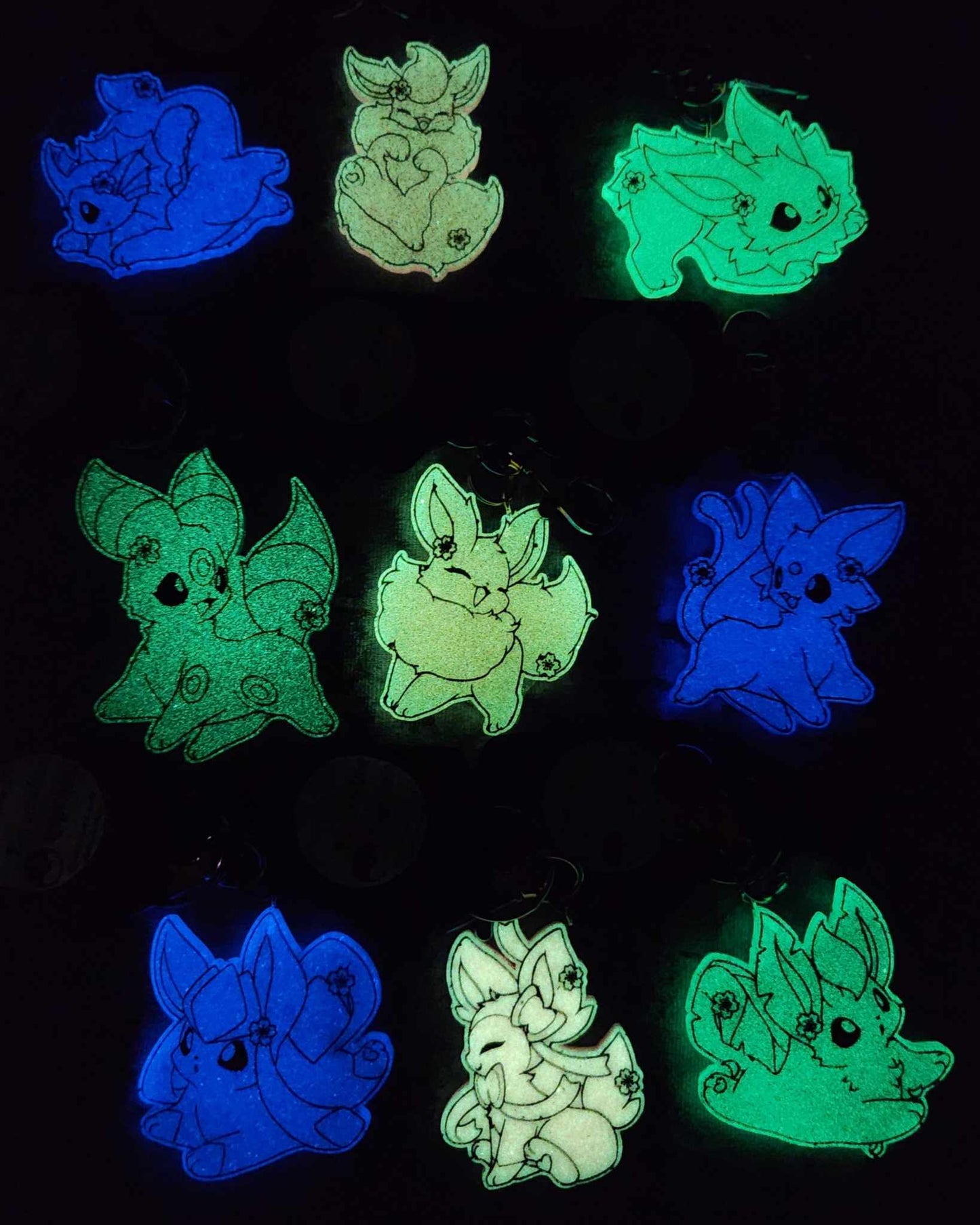 Eeveelution Keychians