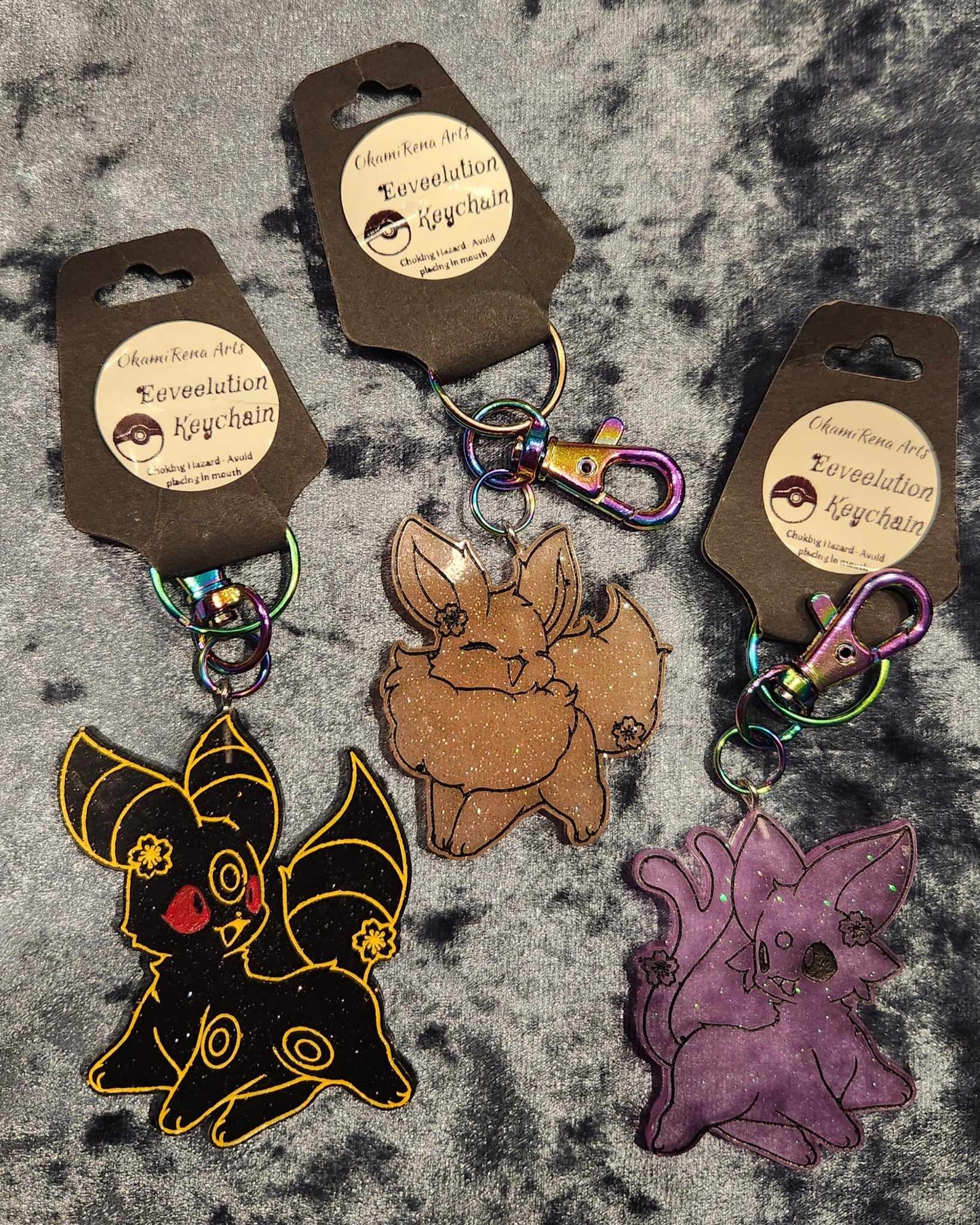 Eeveelution Keychians
