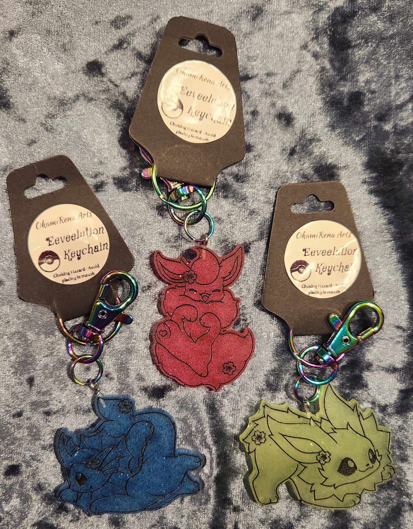 Eeveelution Keychians