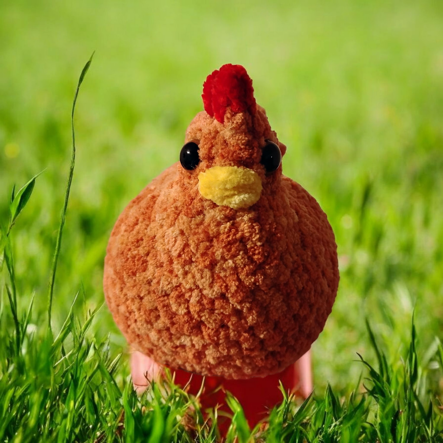 Crochet Chicken Plush Medium (Made to Order)