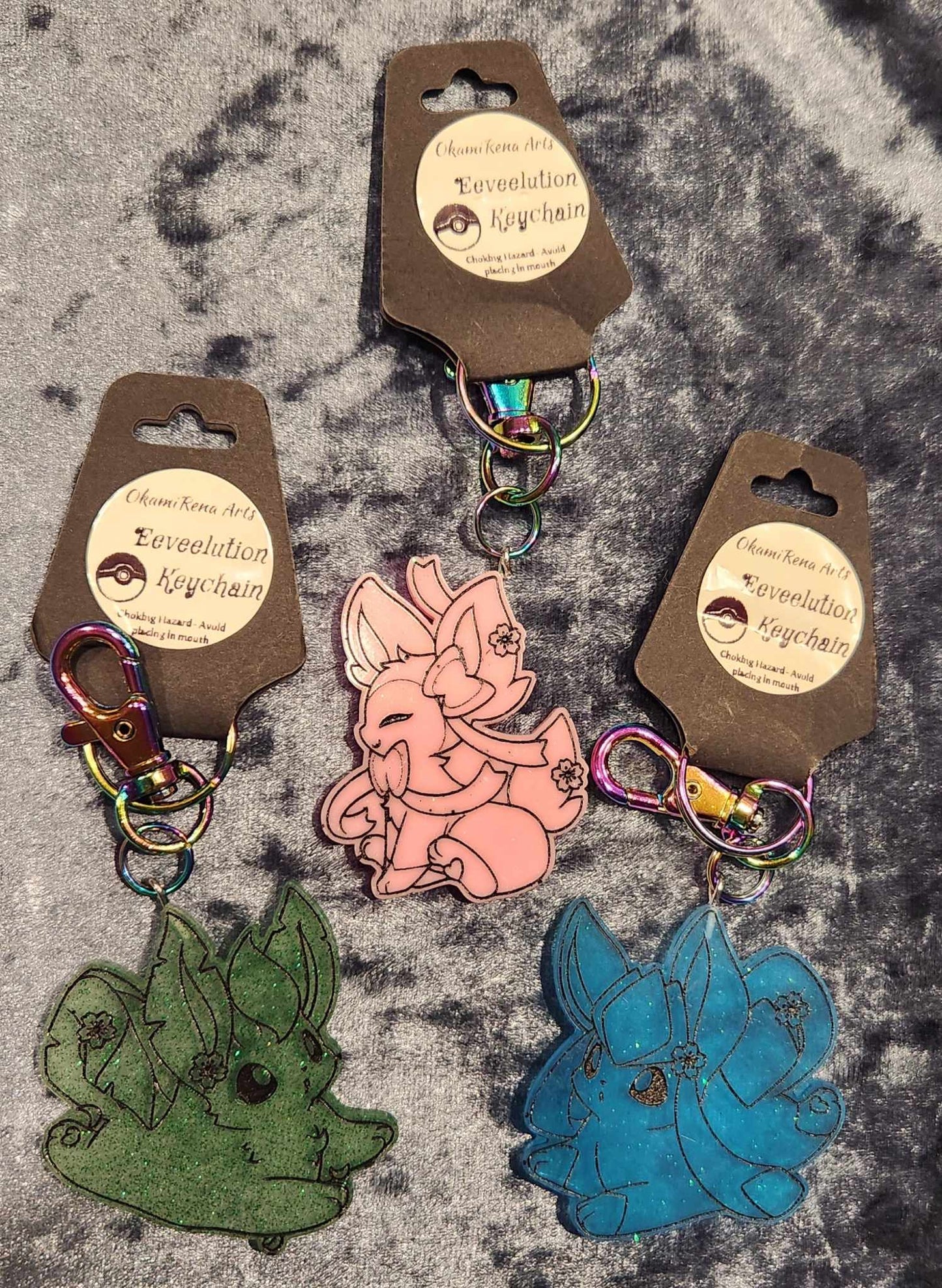 Eeveelution Keychians