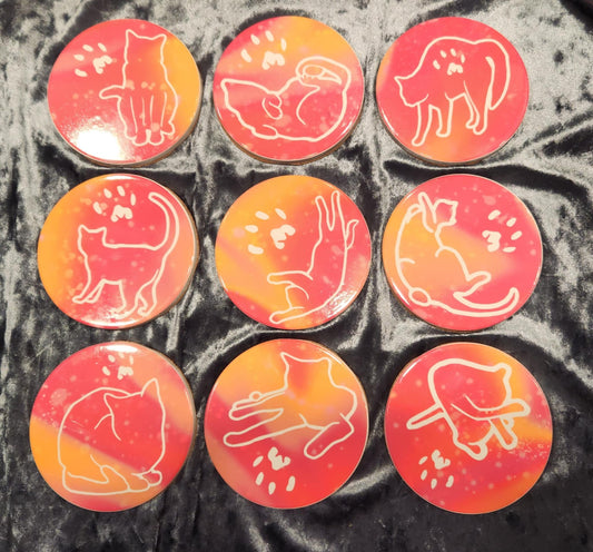 Cat Ceramic Coasters