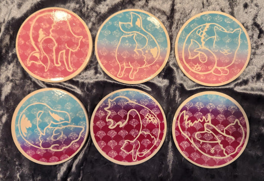 MerCat Ceramic Coasters