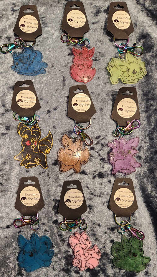 Eeveelution Keychians