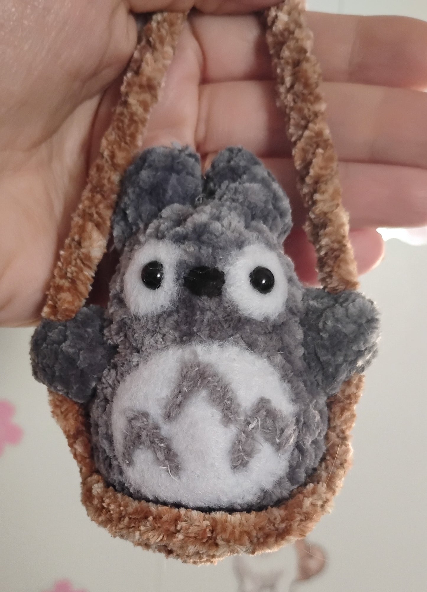 Totoro on a Swing Car Hanger (Made to Order)